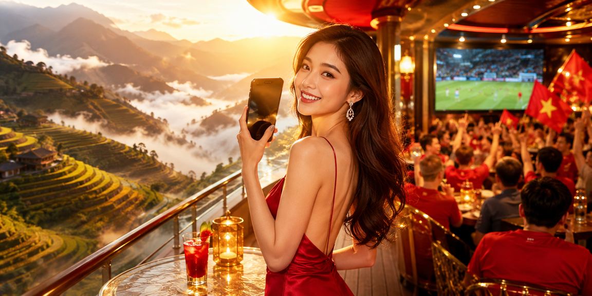 Người dùng chơi casino di động tại Sapa